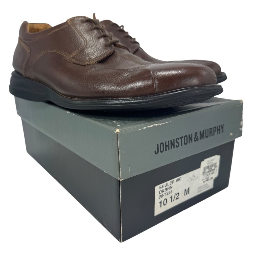 Johnston & Murphy Mens‎ 10.5M Shuler Bicycle Oxford Leather Shoes  20-7223